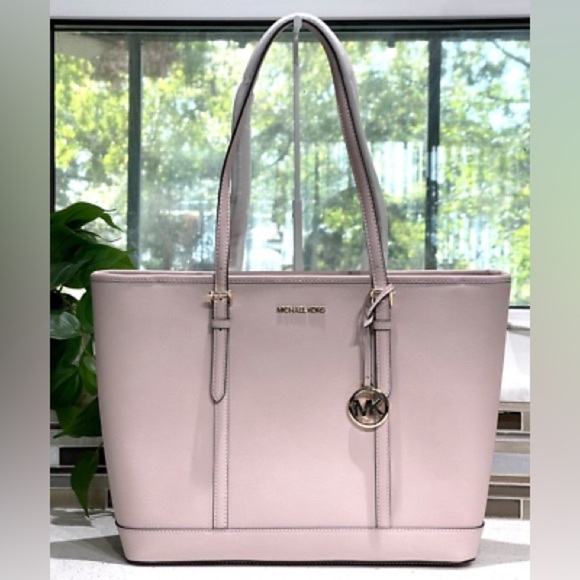 NWT MICHAEL KORS Jet Set Travel Large Saffiano Leather Tote Bag (Z001) - Picture 4 of 6